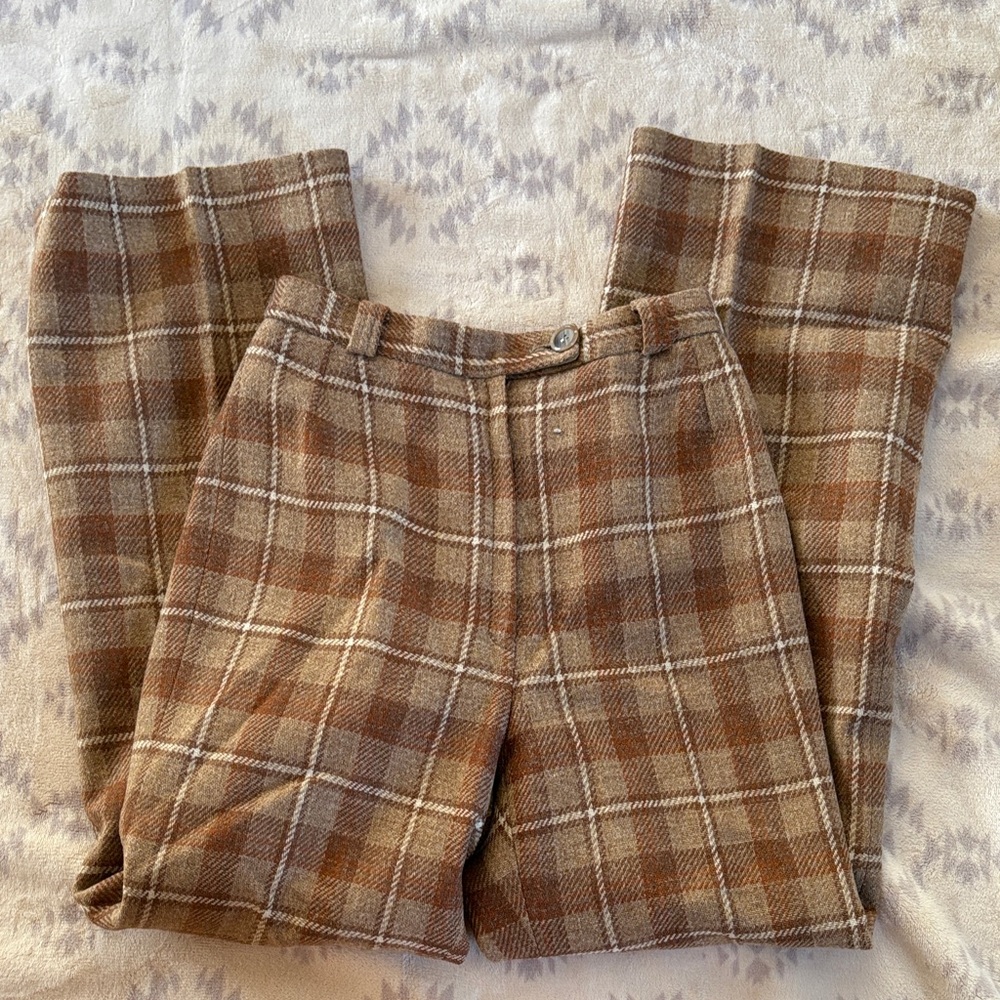 Gordon | Women’s plaid wool trousers | Size XS / 2